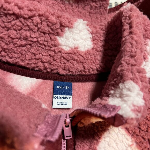 Old Navy Girls Fleece Zip Up - Picture 3 of 3